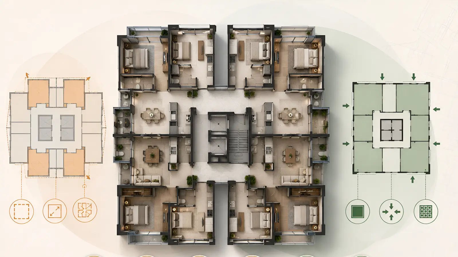 How Embassy Biome Apartment Floor-Plate Efficiency Works