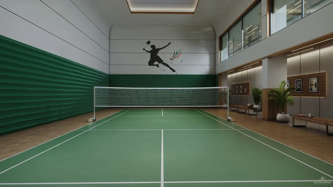 Sports Living at Embassy Biome Villas — Tennis, Cricket, Putting Green