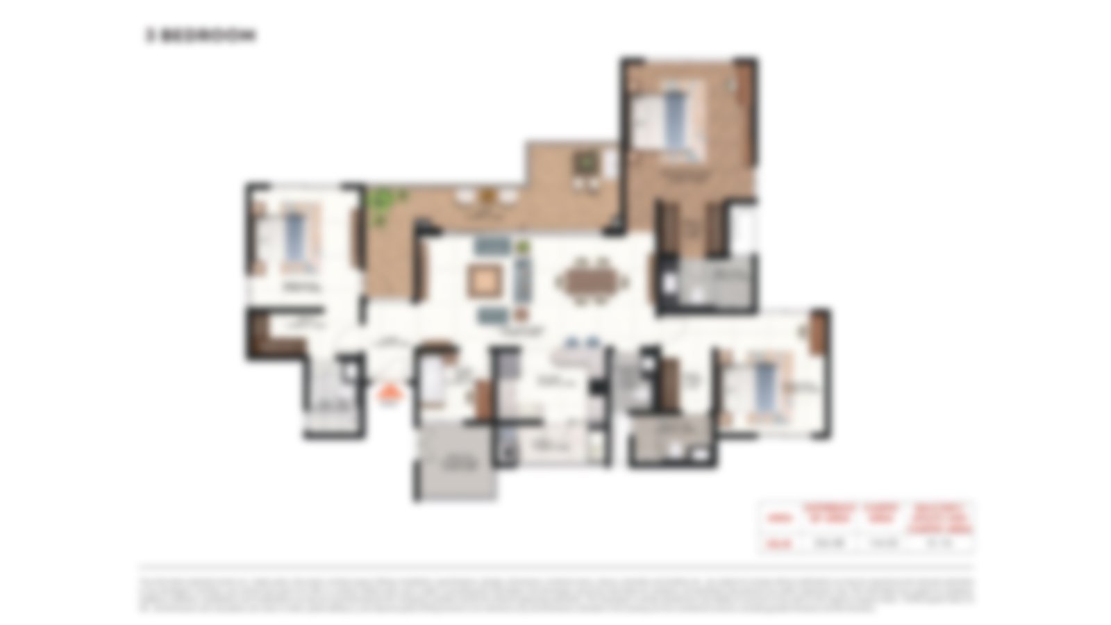 3 BHK Large / 3.5 BHK