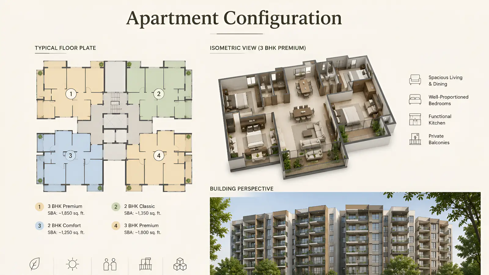 Embassy Biome Southern Reserve 3 BHK vs 3.5 BHK Apartment — Configuration Comparison