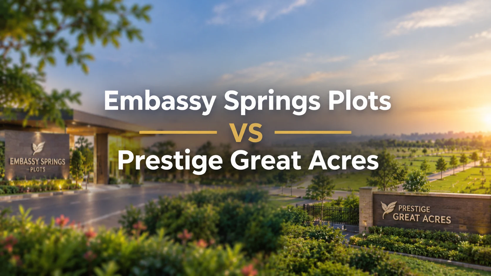 Embassy Springs Vs Prestige Great Acres