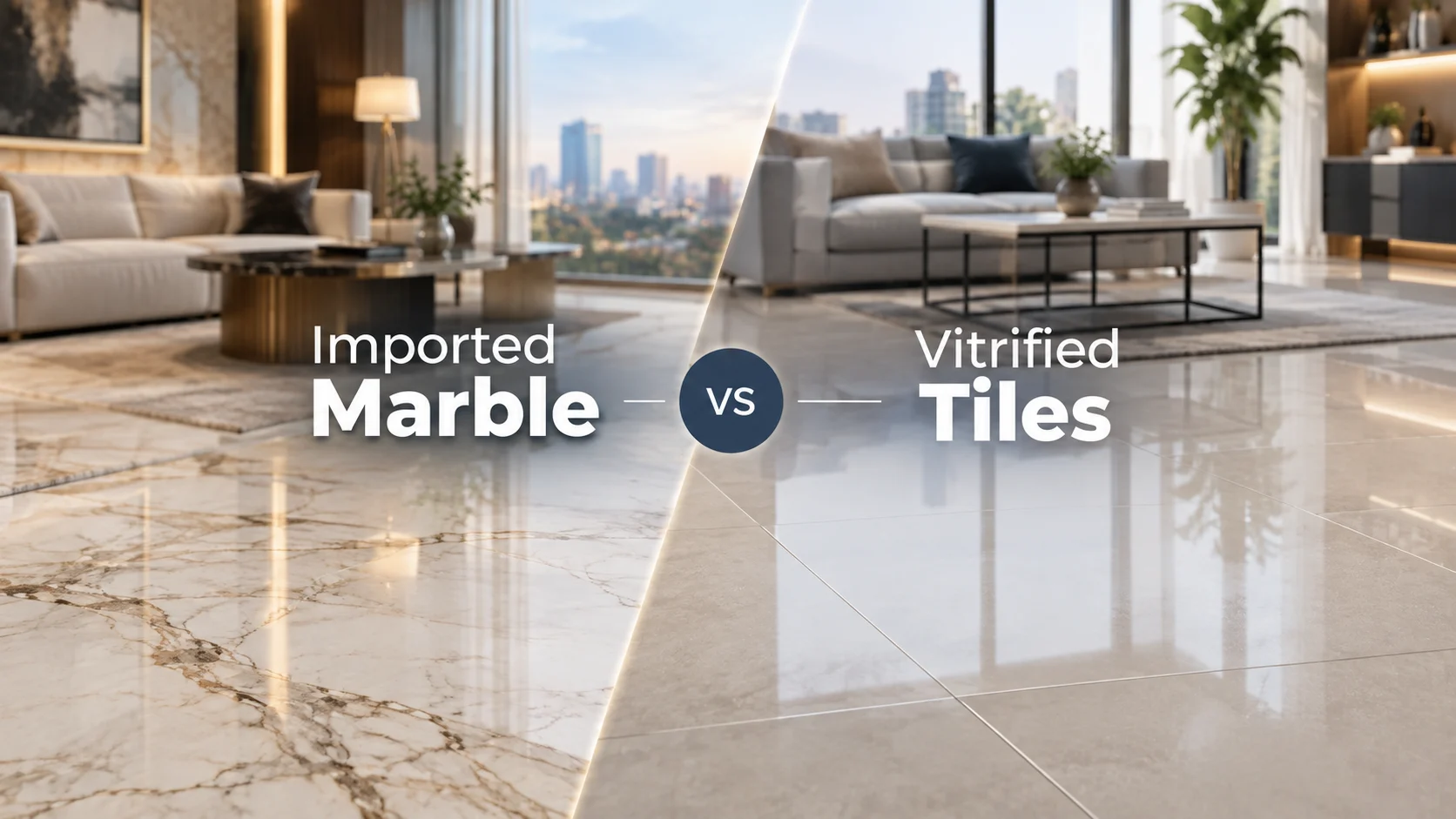 Imported Marble vs Vitrified Tiles for Flats: Which to Choose