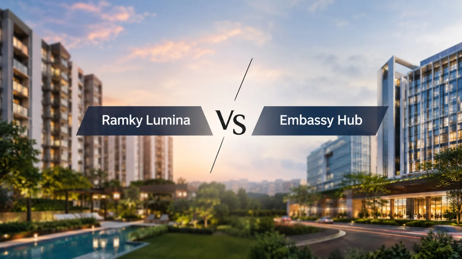 Ramky Lumina vs Embassy Hub